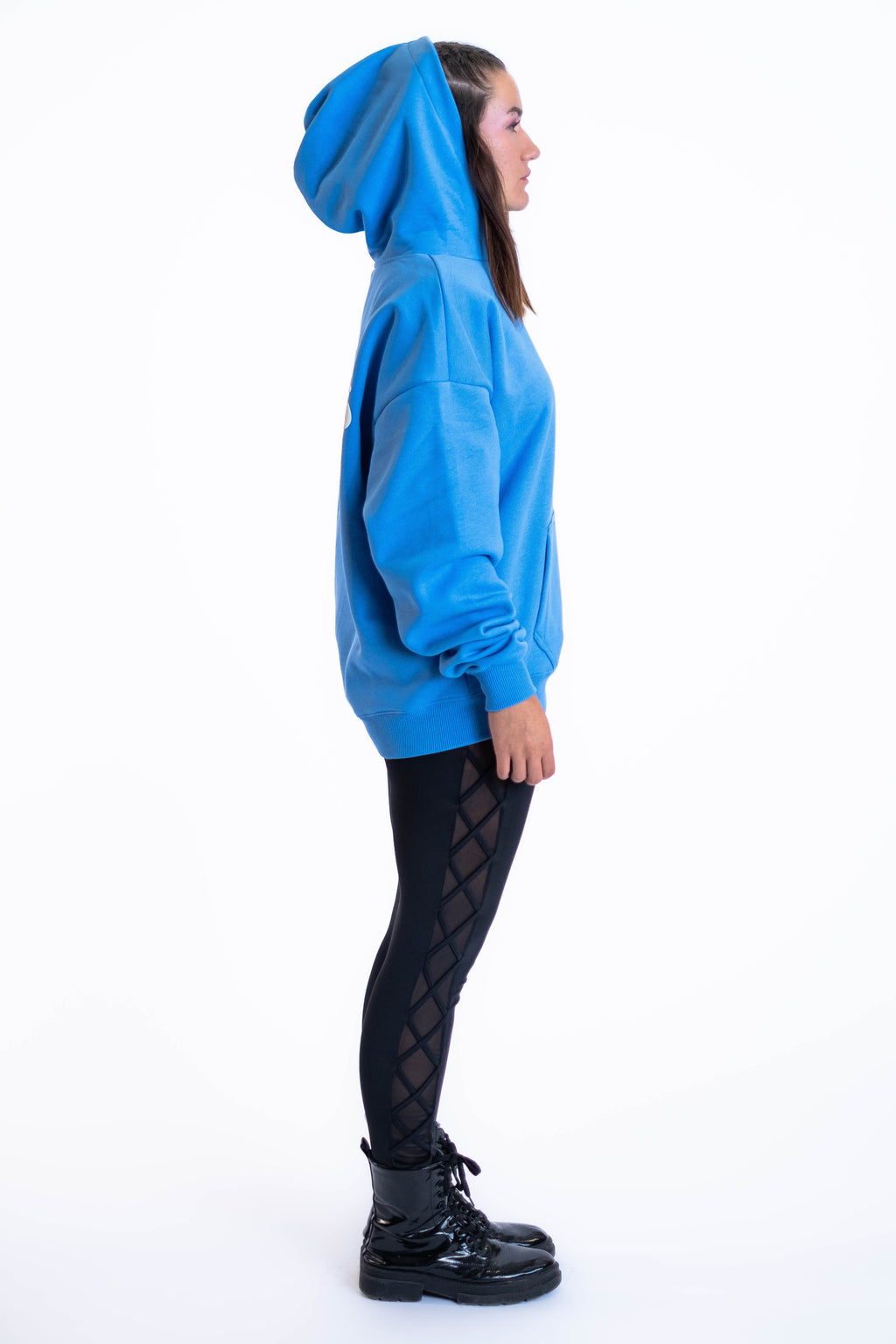 Oversized Hoodie „Cheers to us“ - Blau