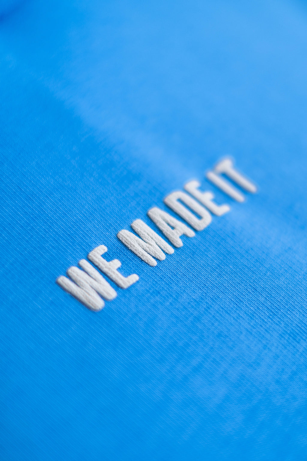 Oversized Hoodie „Cheers to us“ - Blau