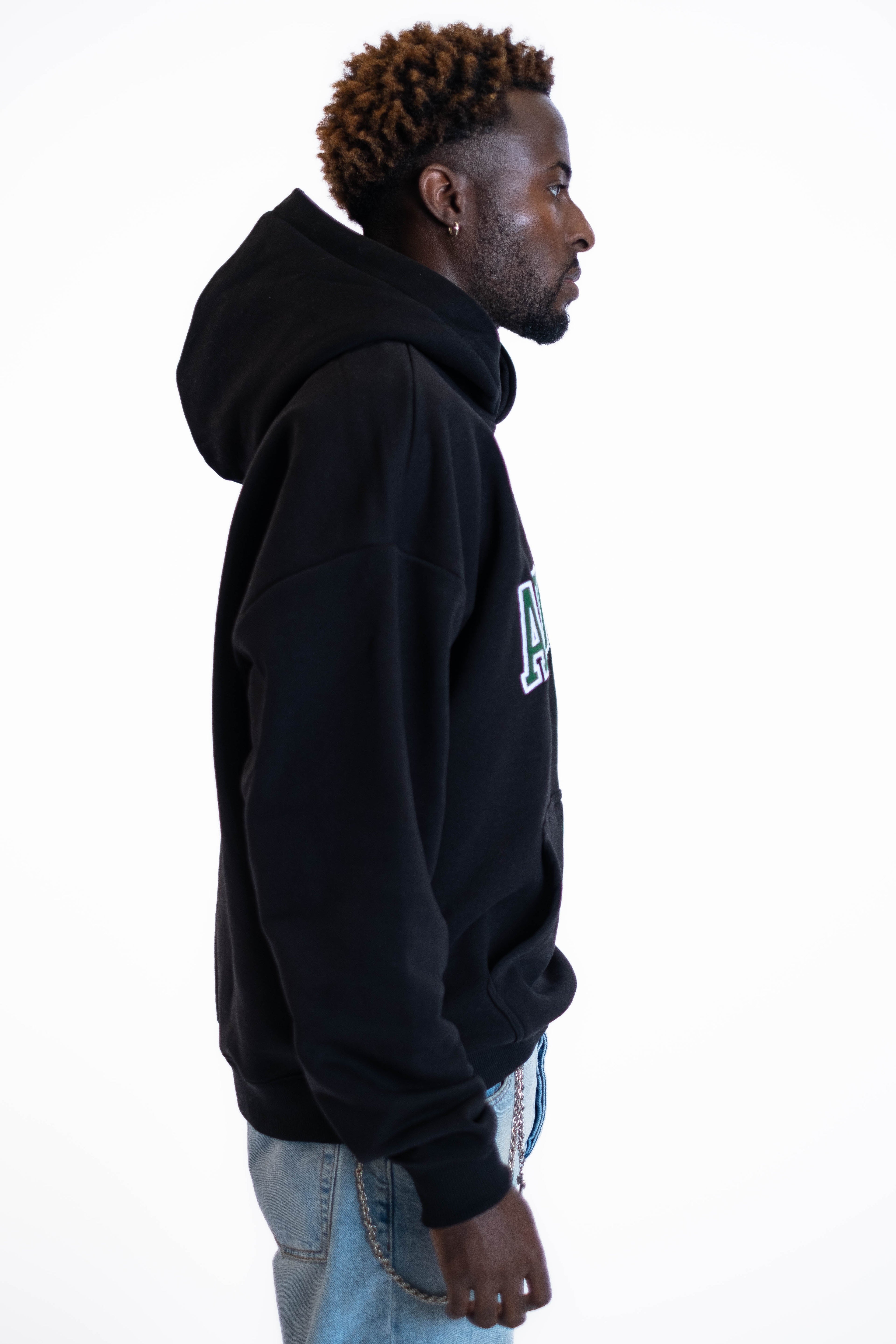 Oversized Hoodie „Abitur“ - Schwarz