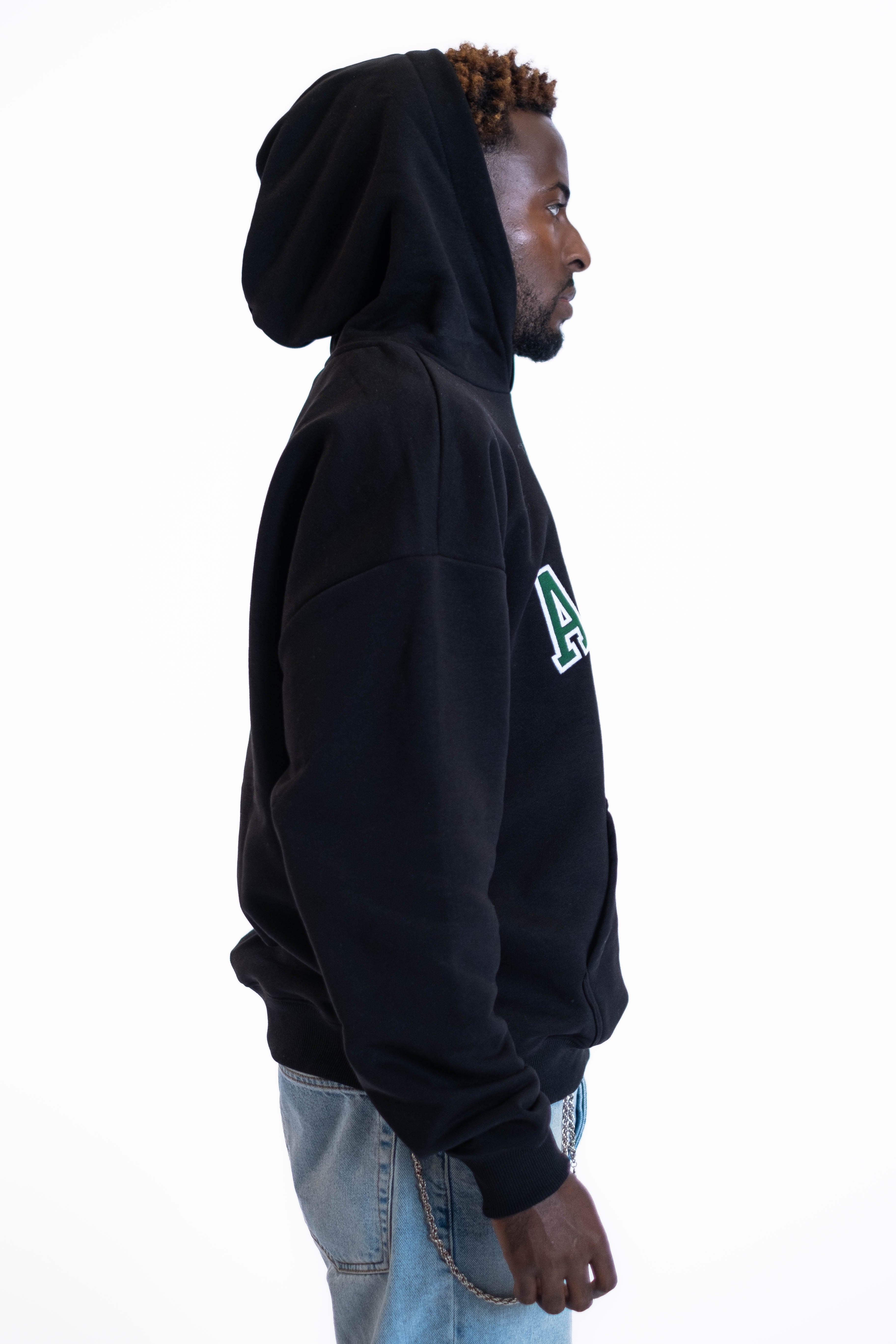 Oversized Hoodie „Abitur“ - Schwarz