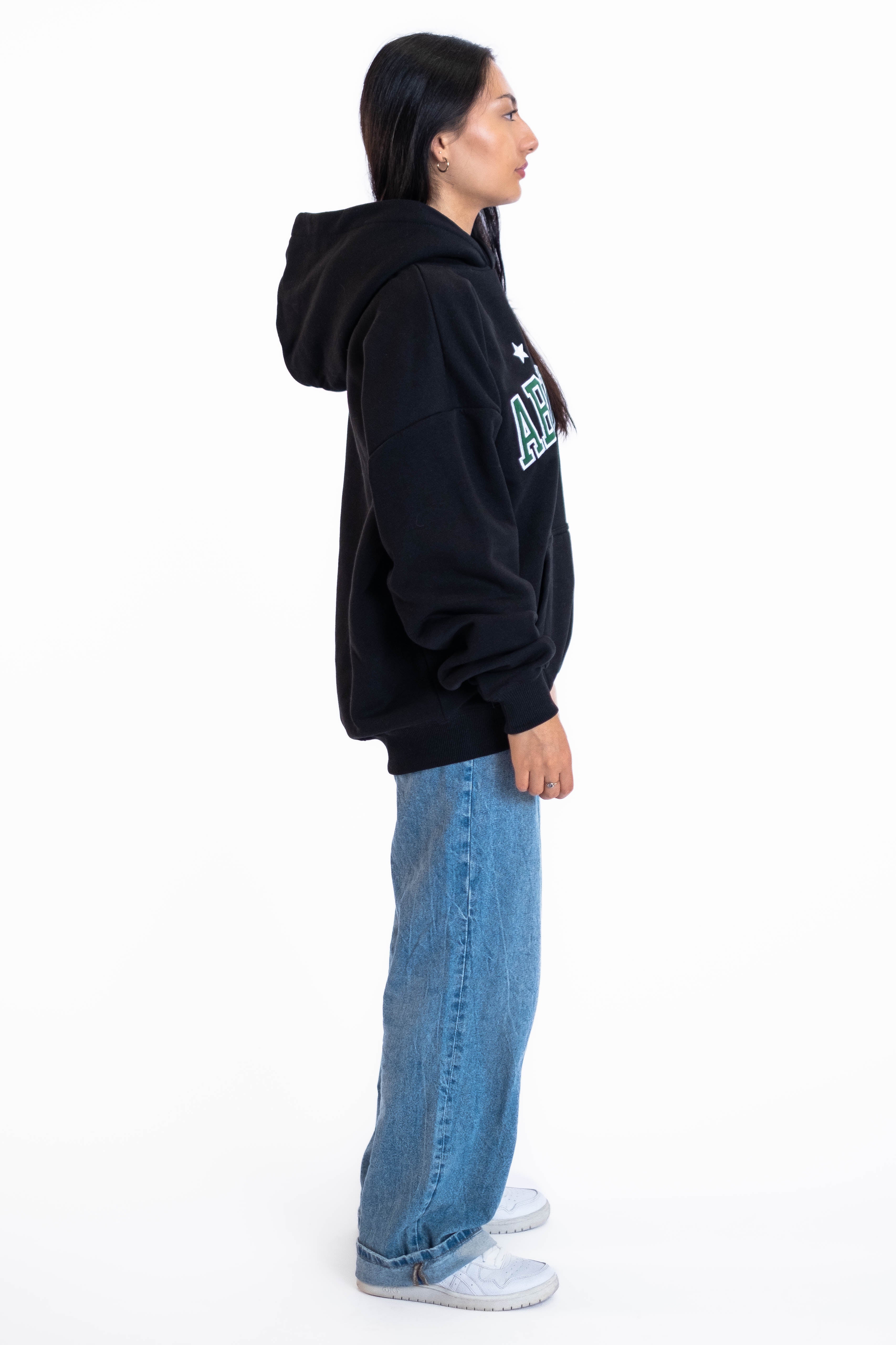 Oversized Hoodie „Abitur“ - Schwarz