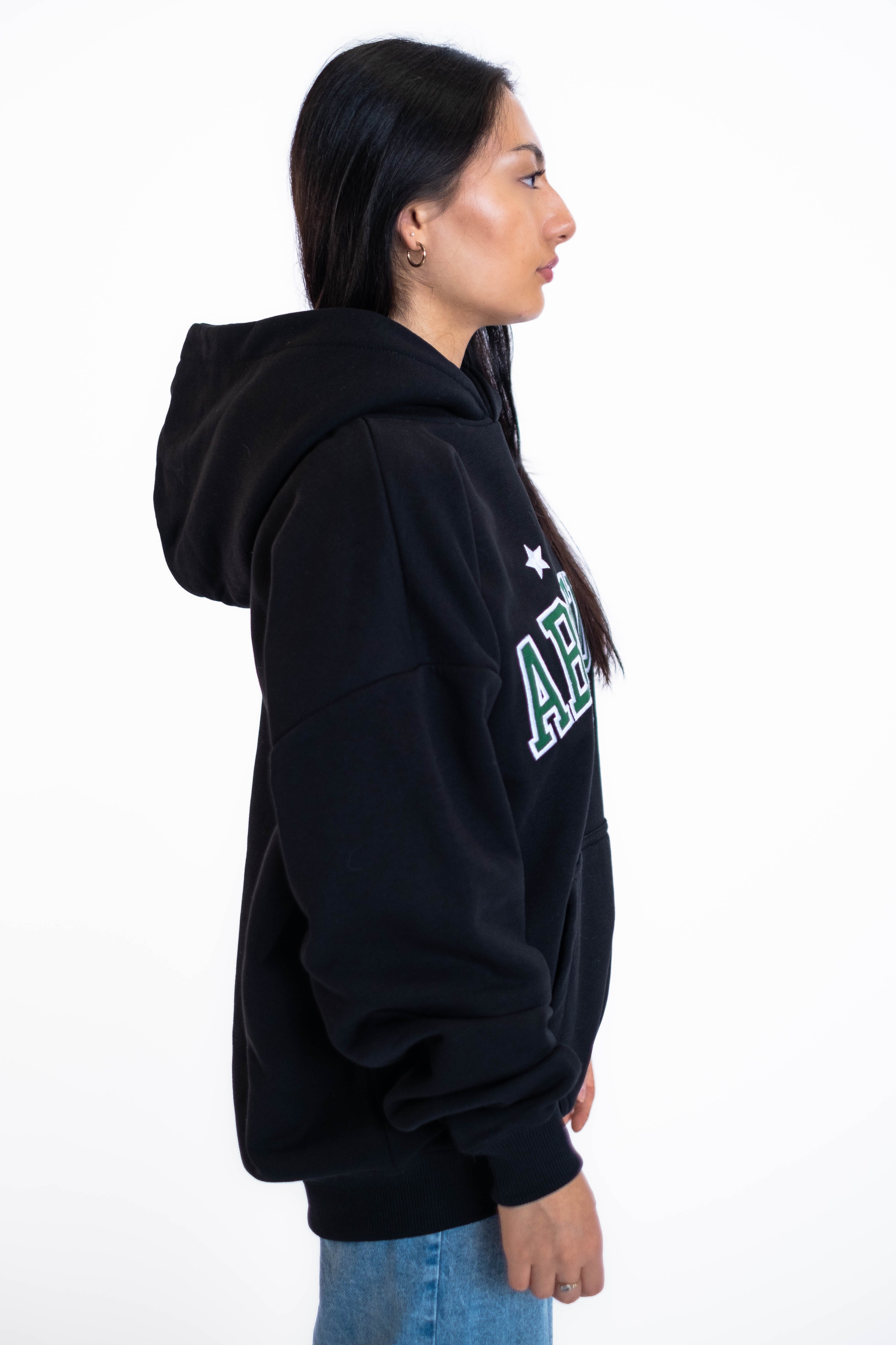 Oversized Hoodie „Abitur“ - Schwarz