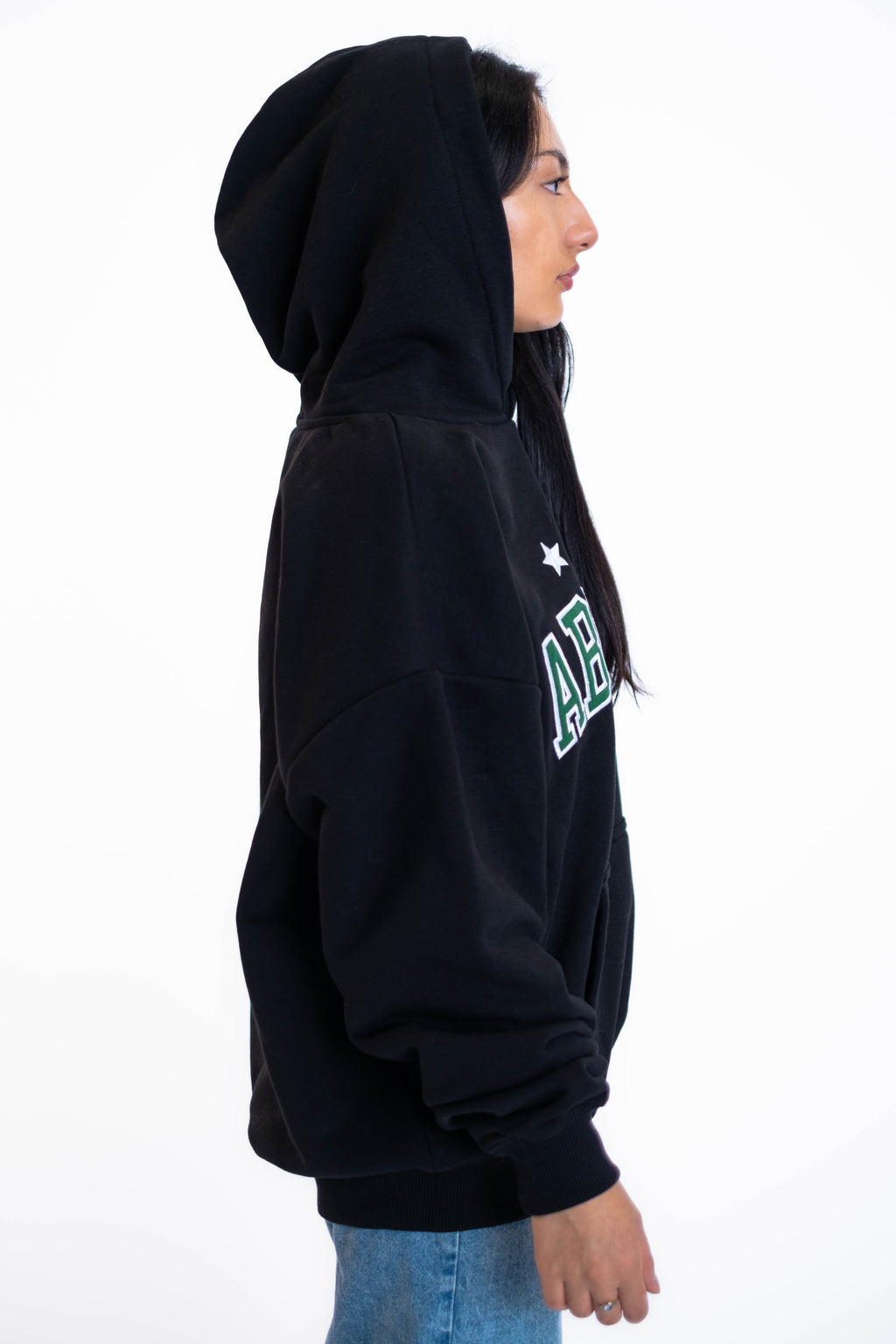 Oversized Hoodie „Abitur“ - Schwarz