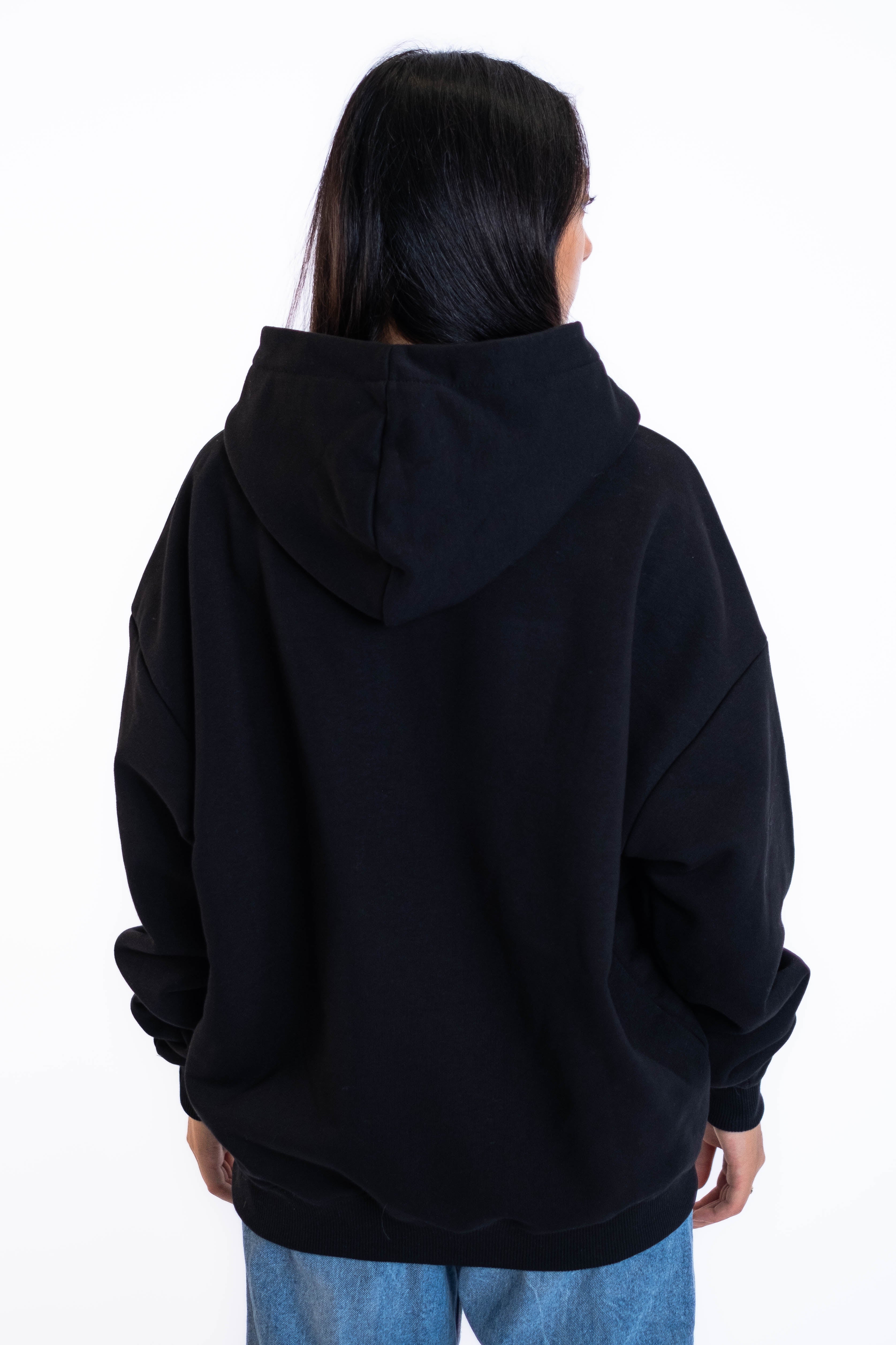 Oversized Hoodie „Abitur“ - Schwarz