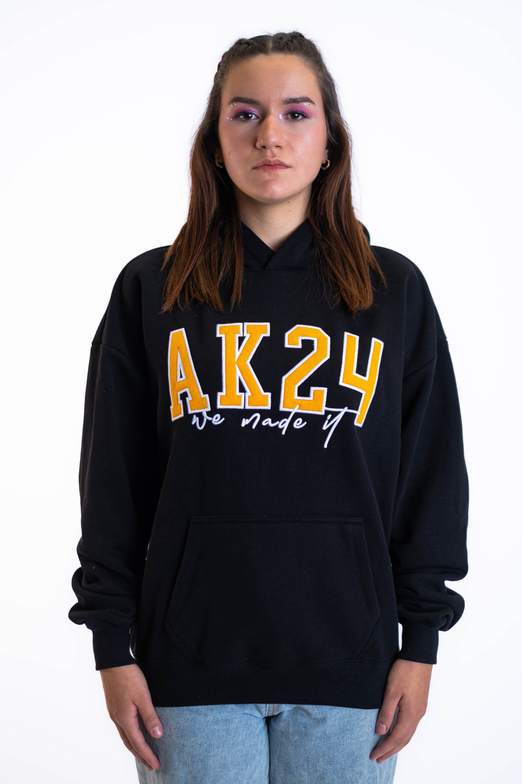 Oversize Hoodie „AK24“ - Schwarz