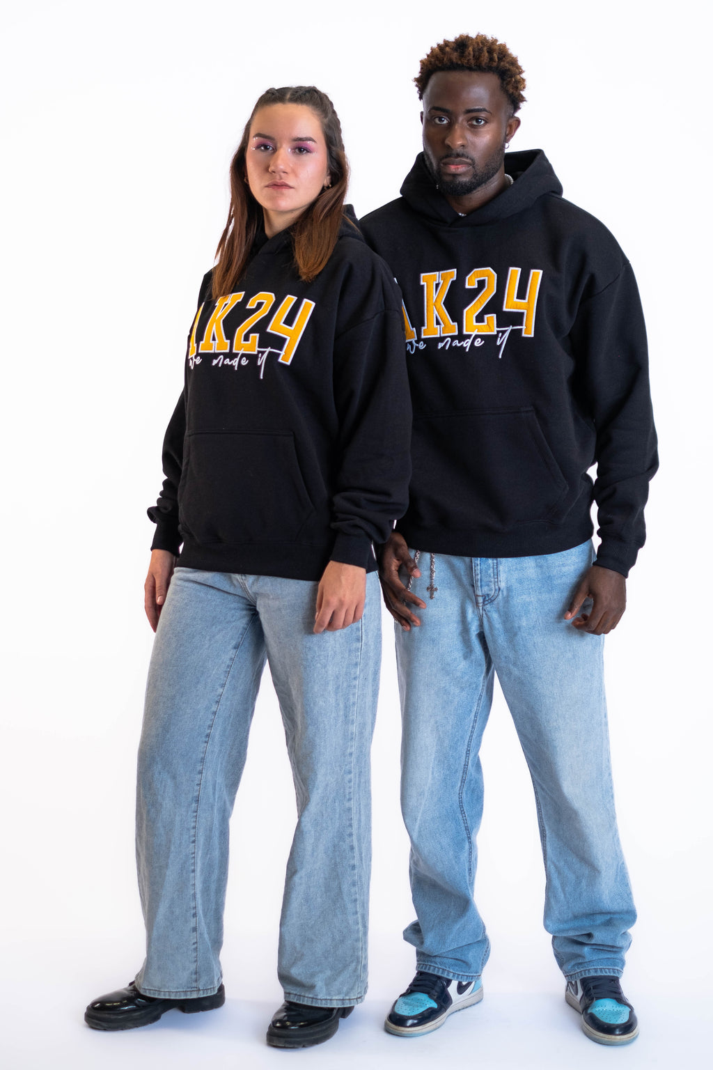 Oversize Hoodie „AK24“ - Schwarz