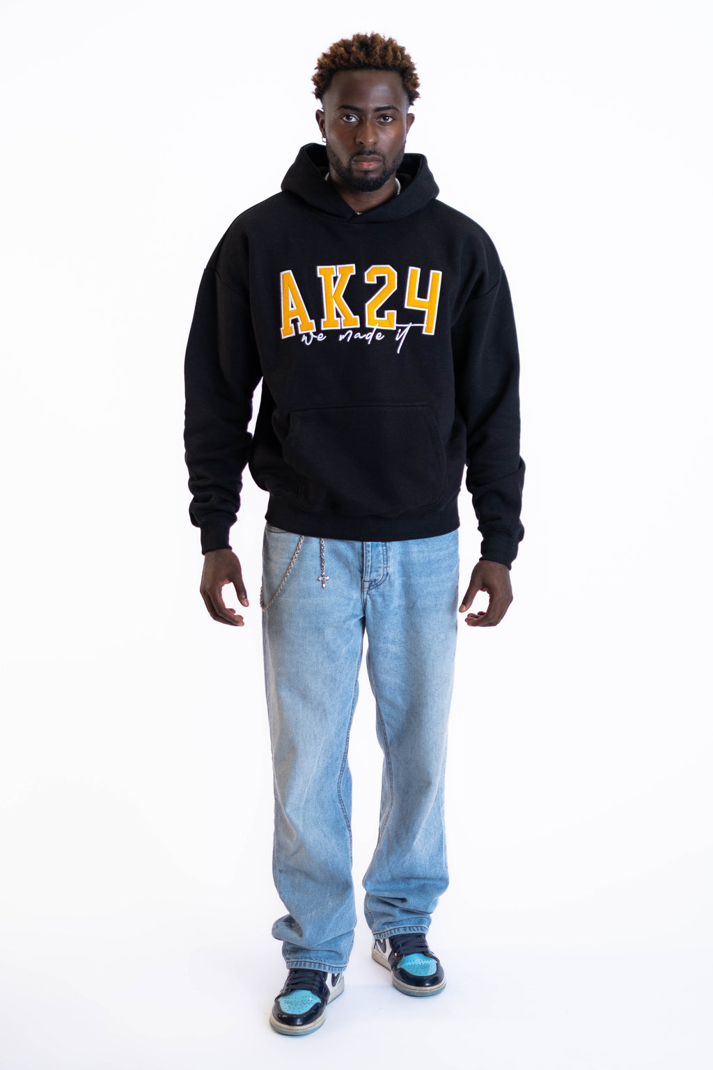 Oversize Hoodie „AK24“ - Schwarz