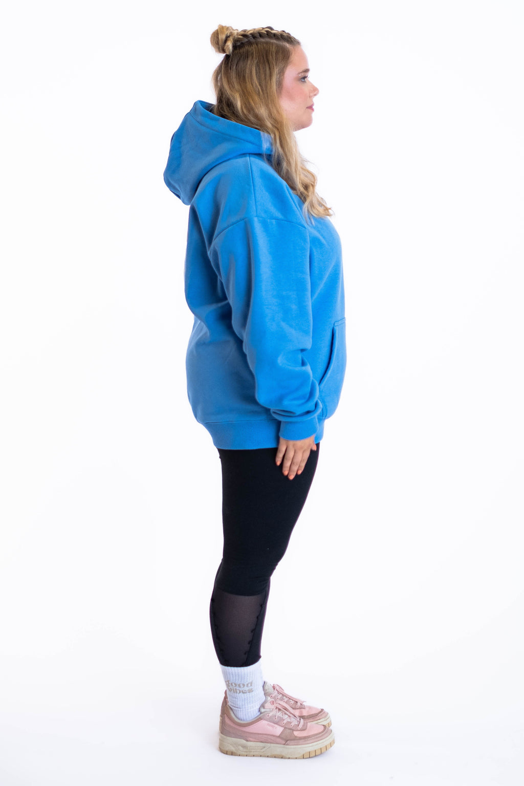 Oversized Hoodie „Cheers to us“ - Blau