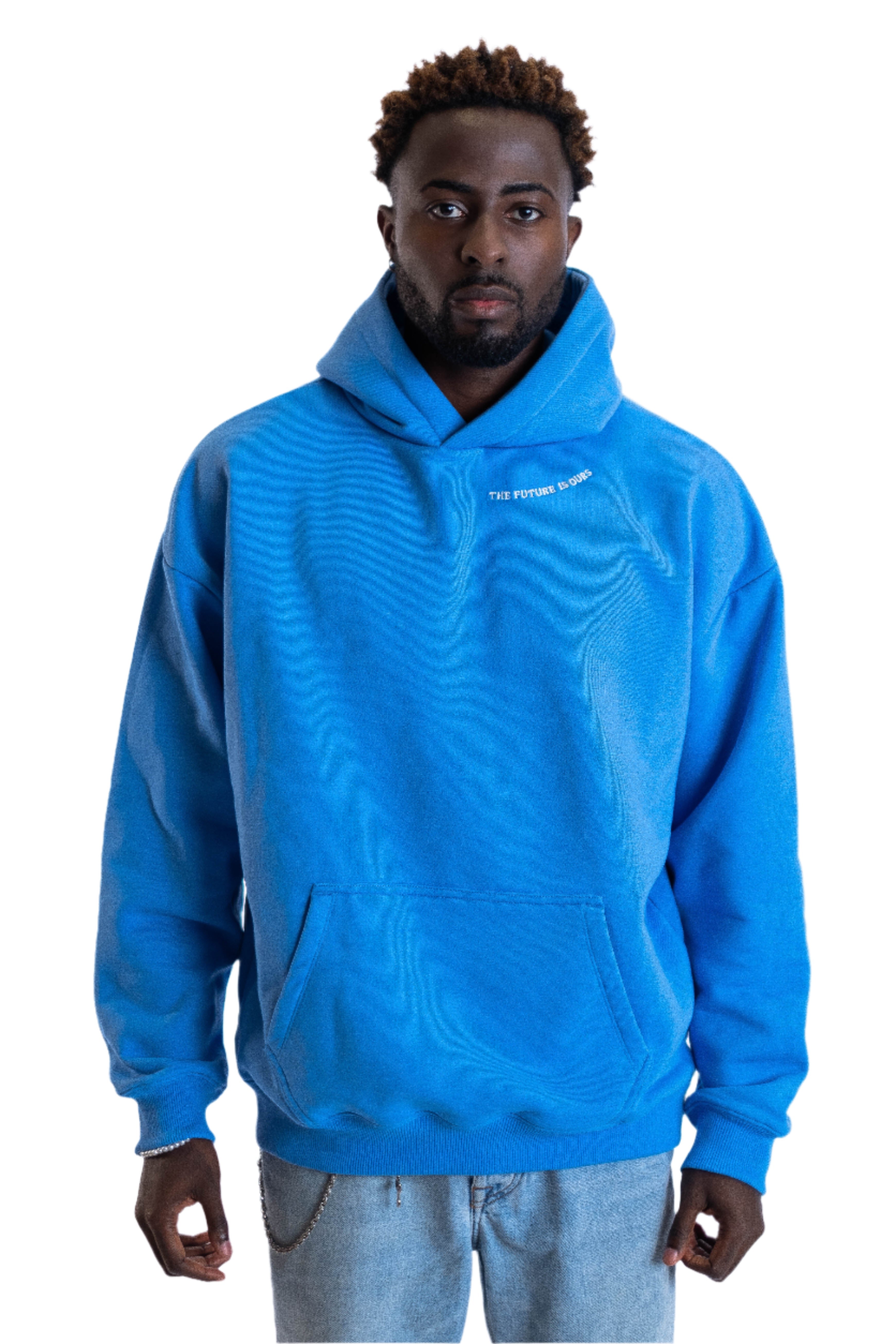 Oversized Hoodie „Planet“ - Blau