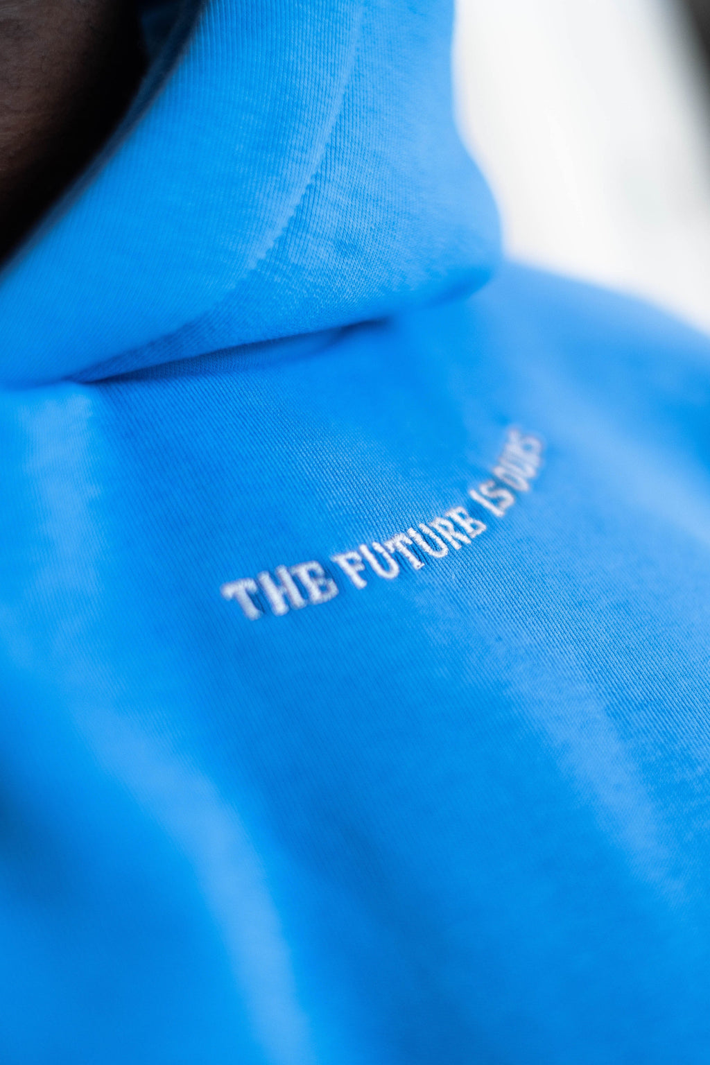 Oversized Hoodie „Planet“ - Blau
