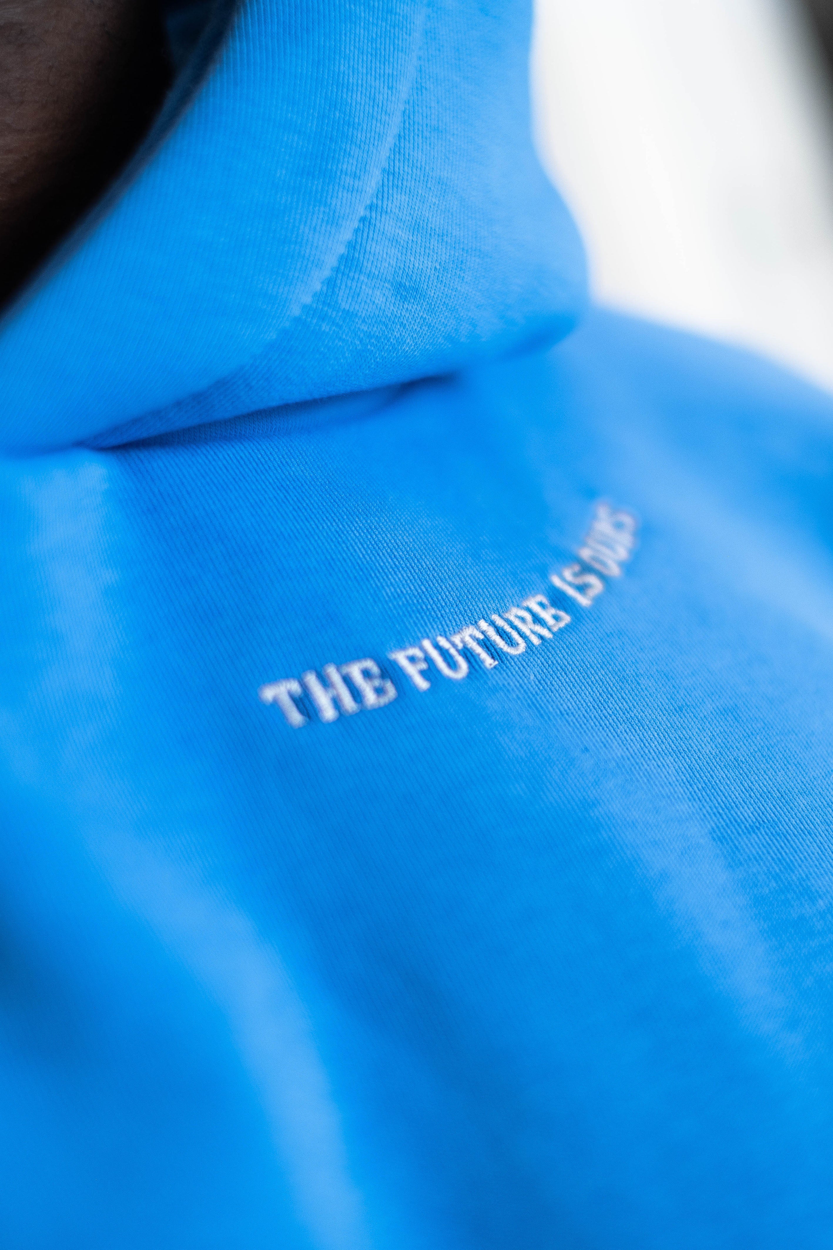 Oversized Hoodie „Planet“ - Blau