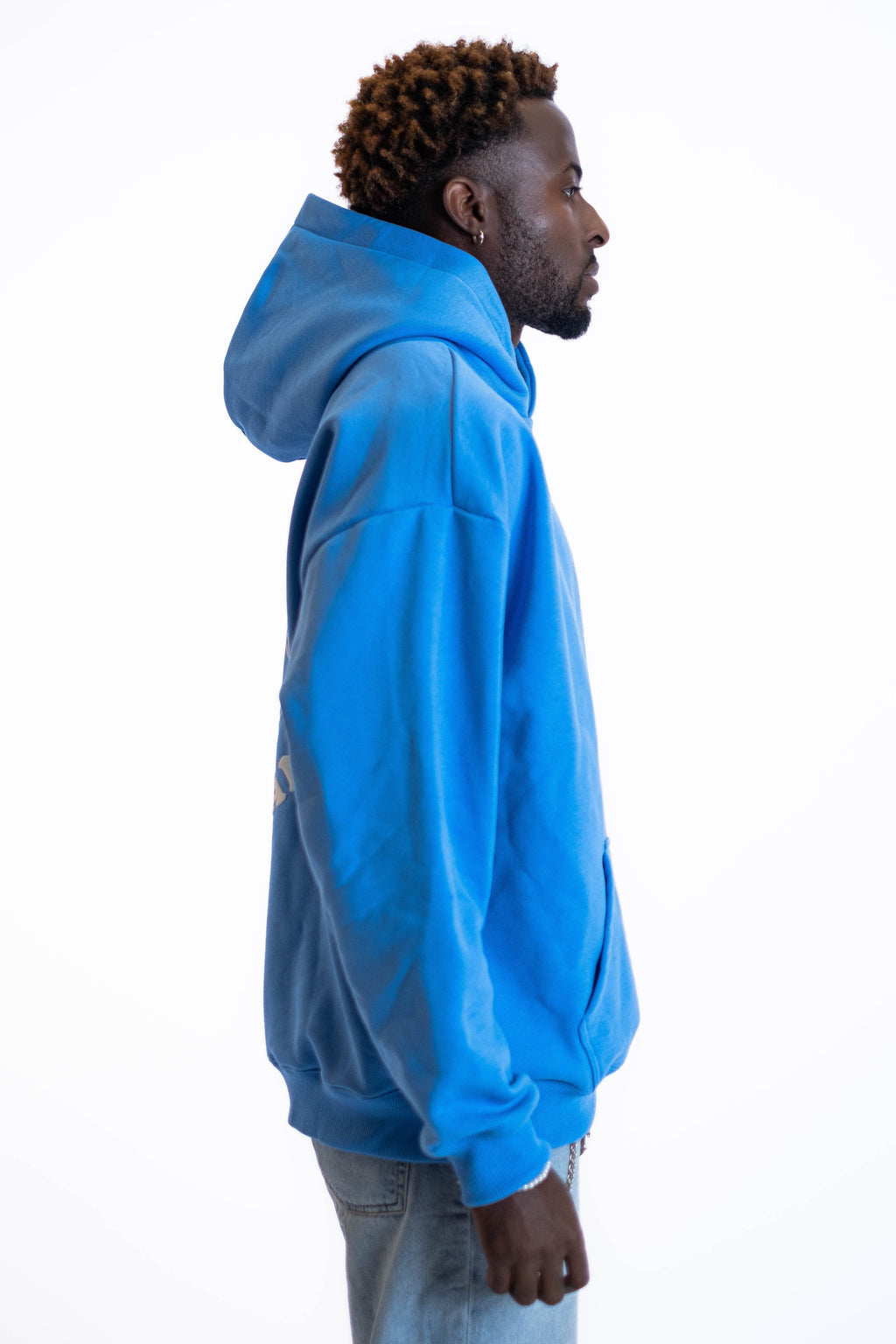 Oversized Hoodie „Planet“ - Blau