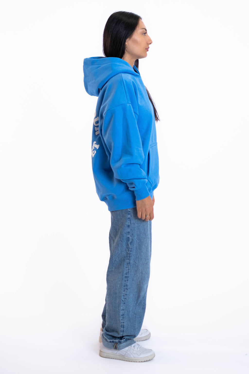 Oversized Hoodie „Planet“ - Blau