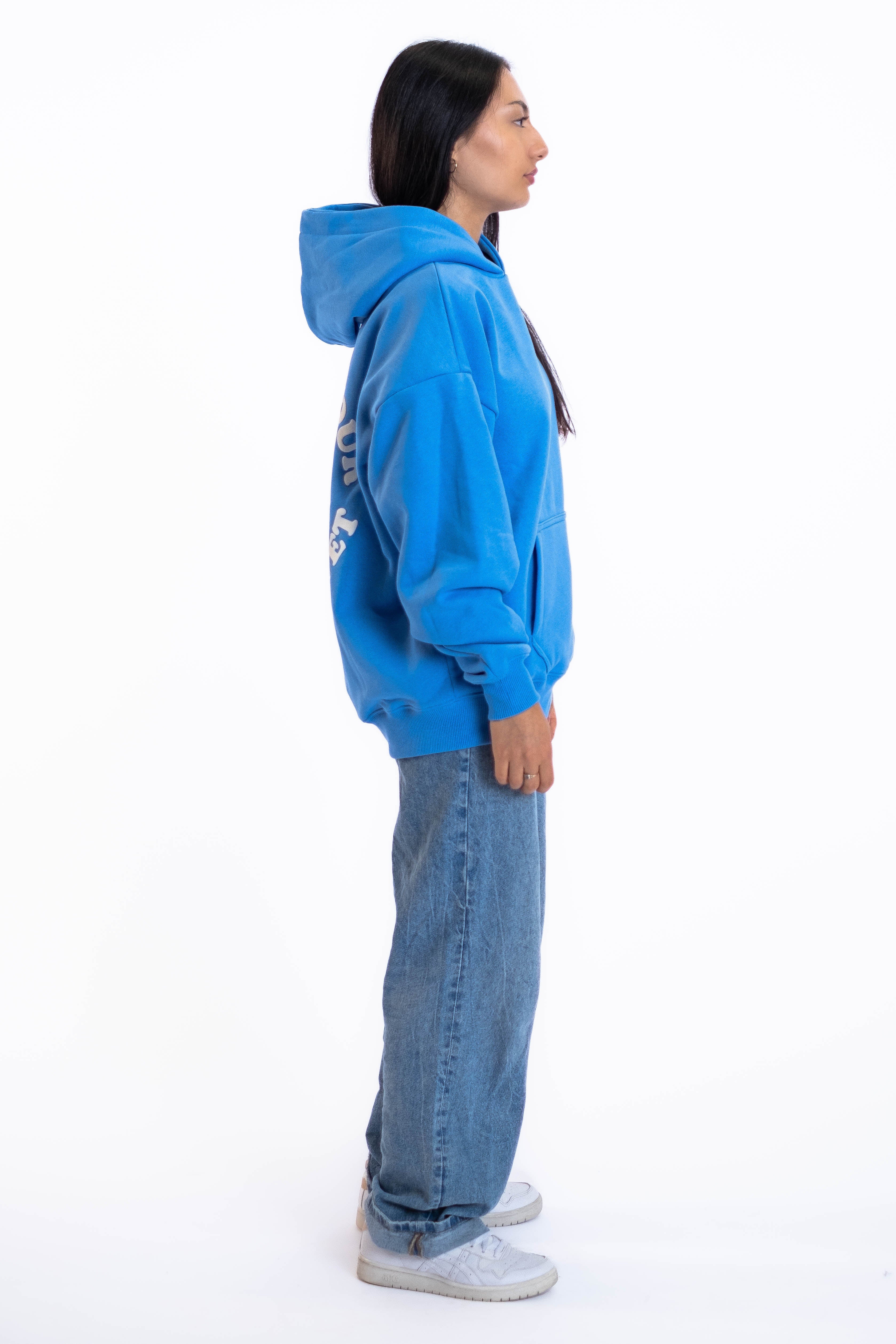 Oversized Hoodie „Planet“ - Blau
