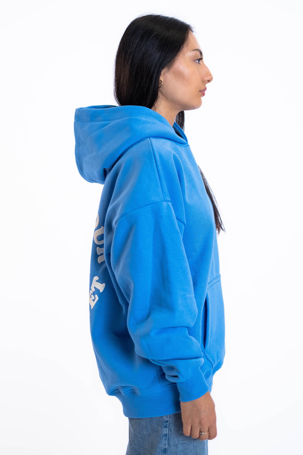 Oversized Hoodie „Planet“ - Blau