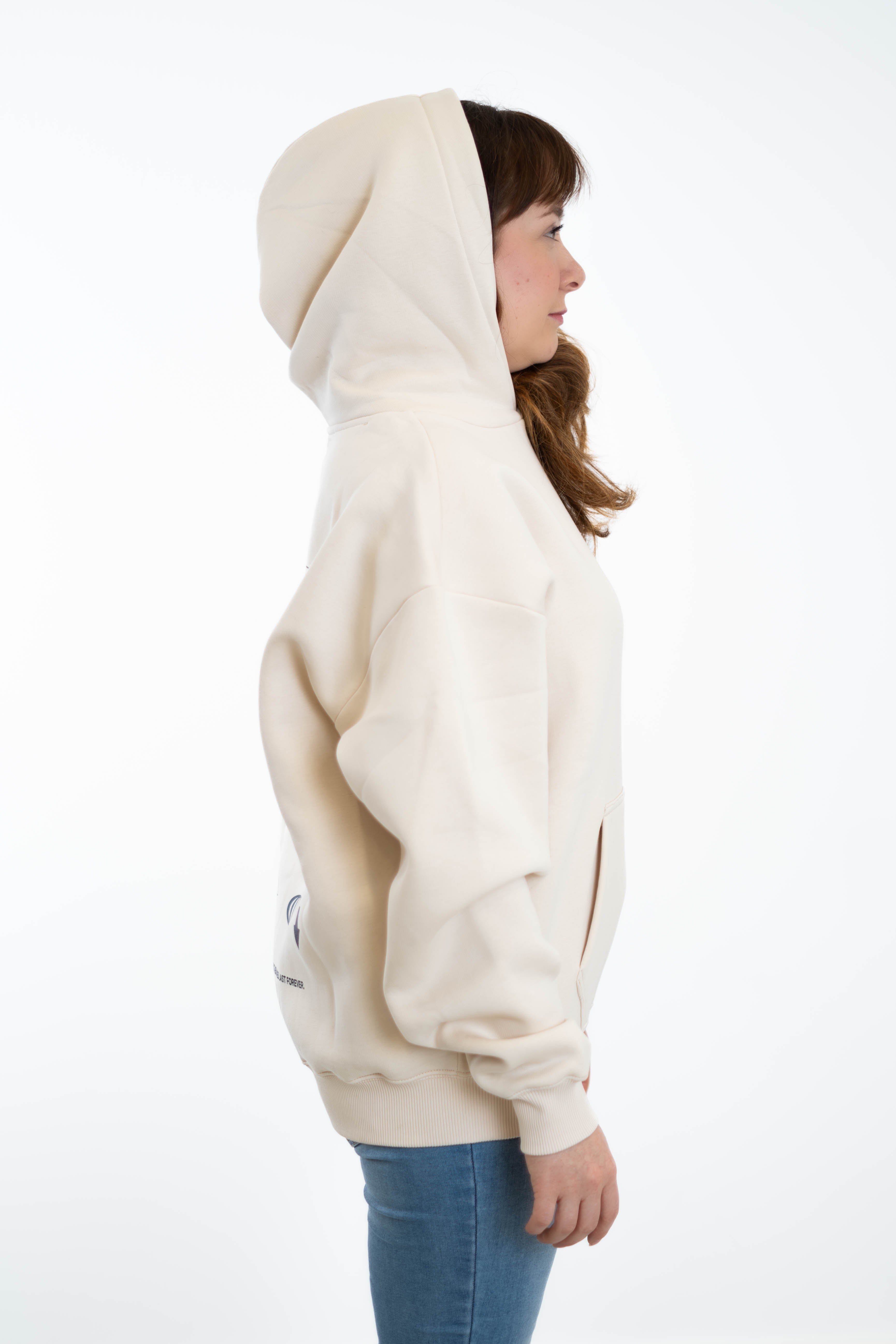 Oversized Hoodie „Future" - Beige
