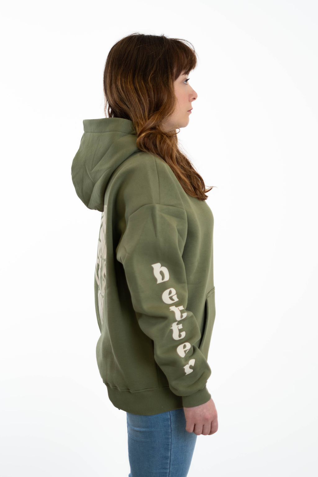 Oversized Hoodie „better together" - Khaki
