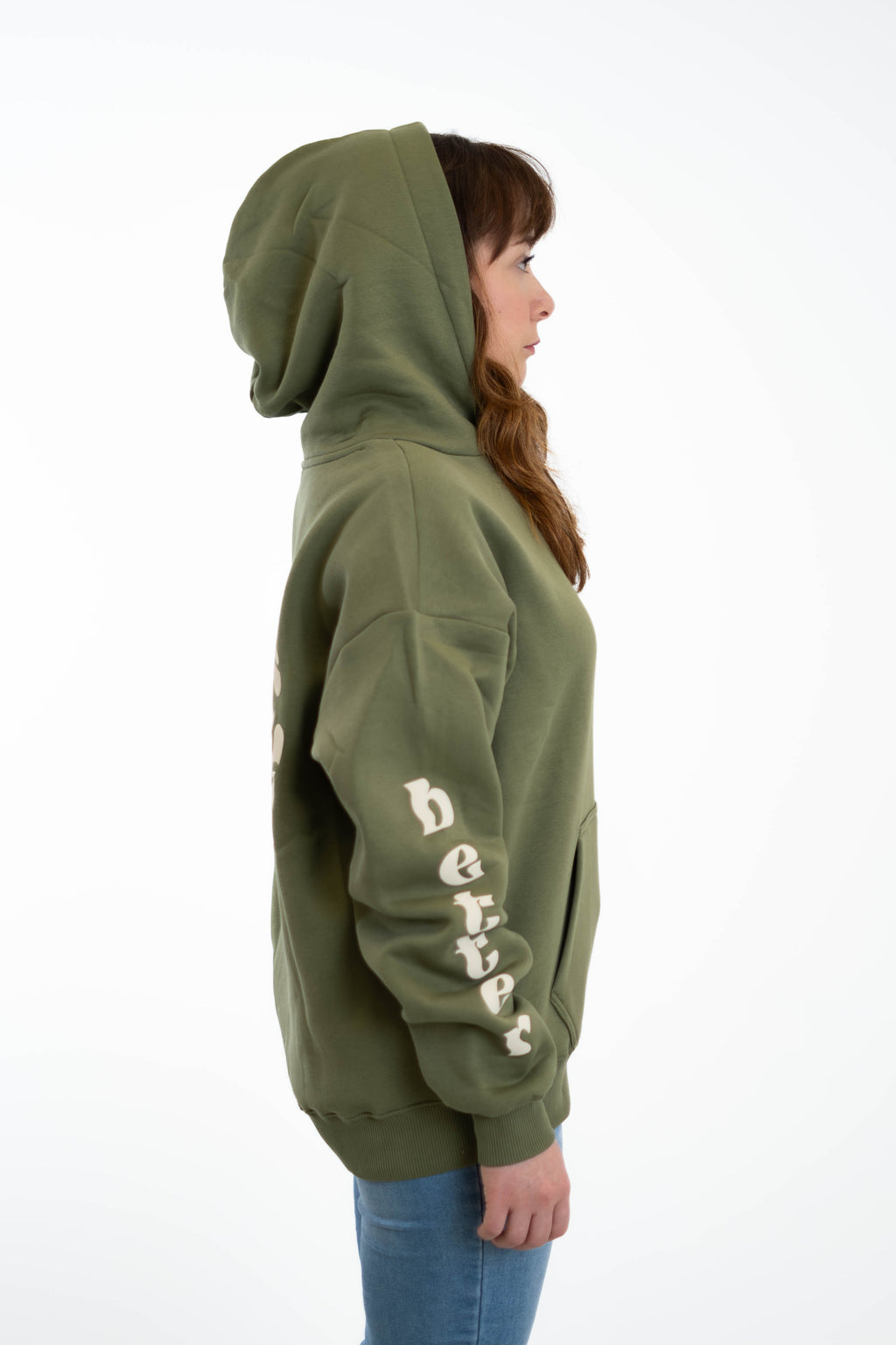 Oversized Hoodie „better together" - Khaki