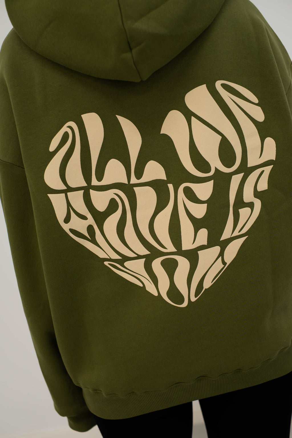 Oversized Hoodie „better together" - Khaki