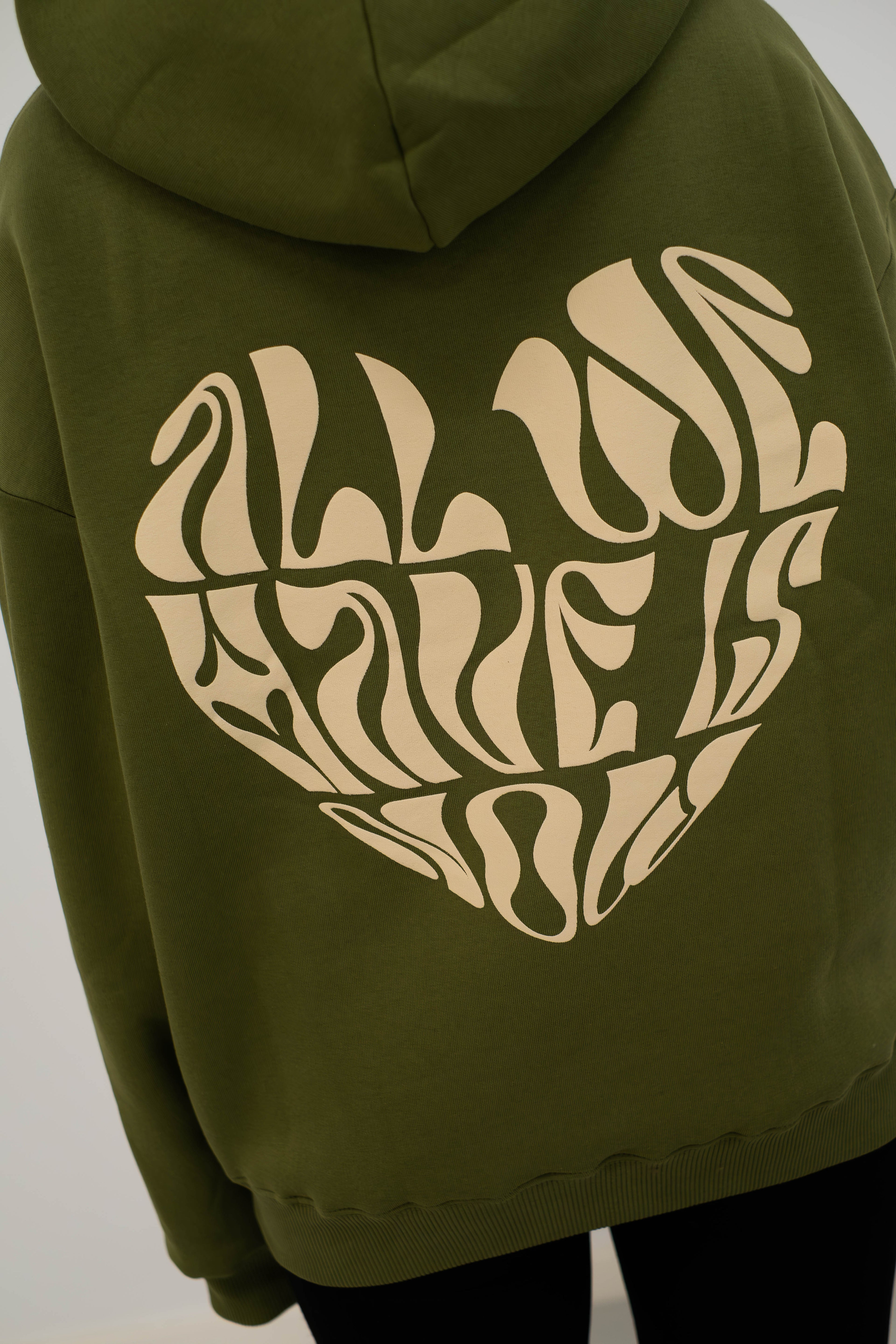 Oversized Hoodie „better together" - Khaki