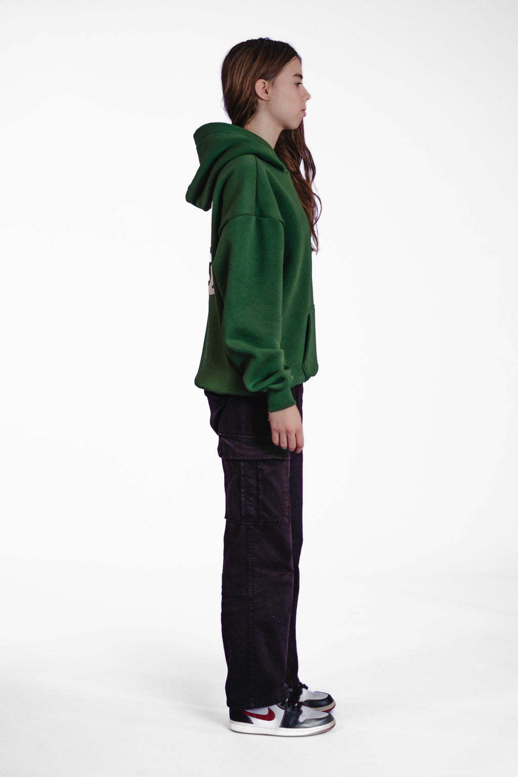 Oversize Hoodie „Finally Free“ - Dunkelgrün