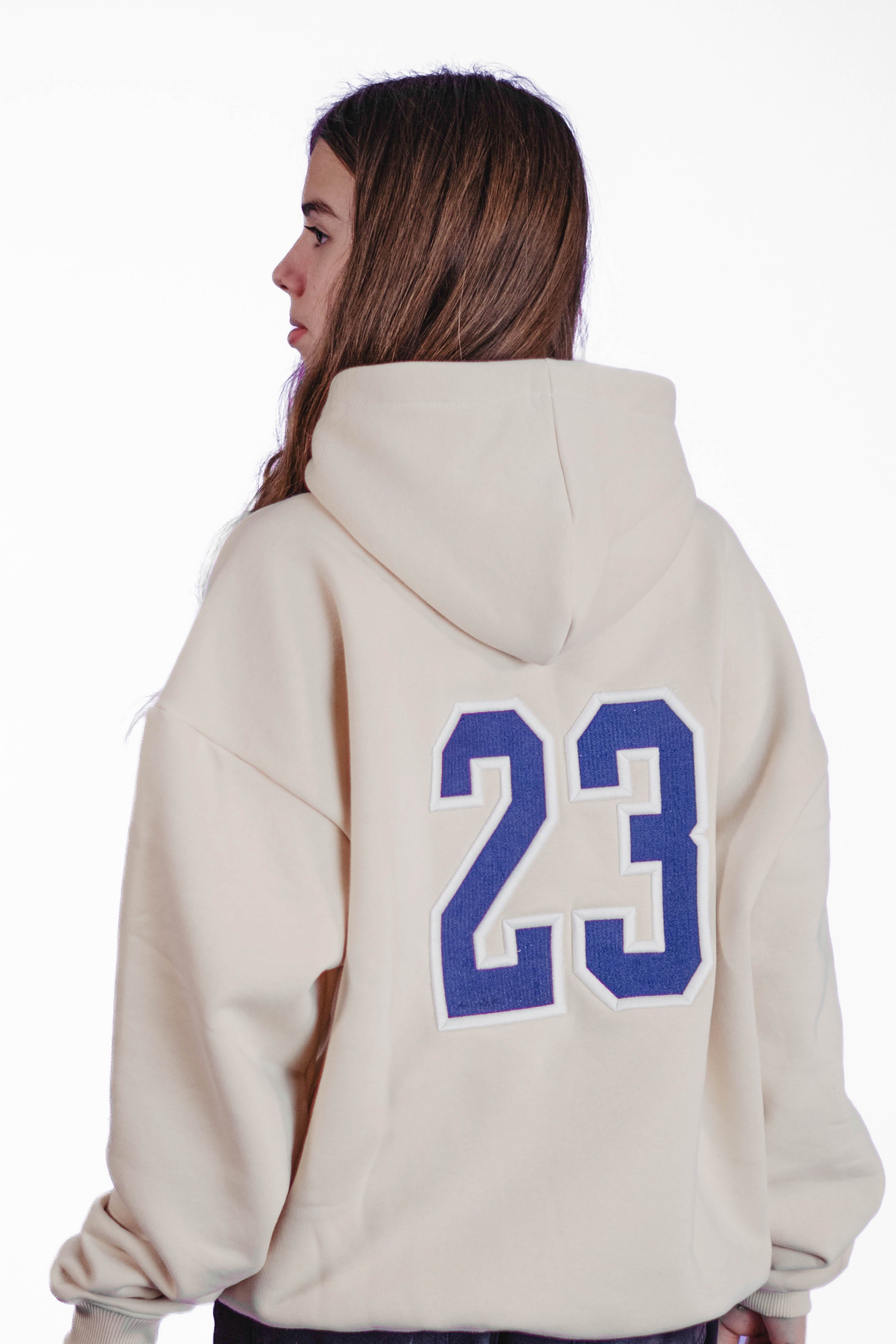 Oversize Hoodie „We made it“ - Beige