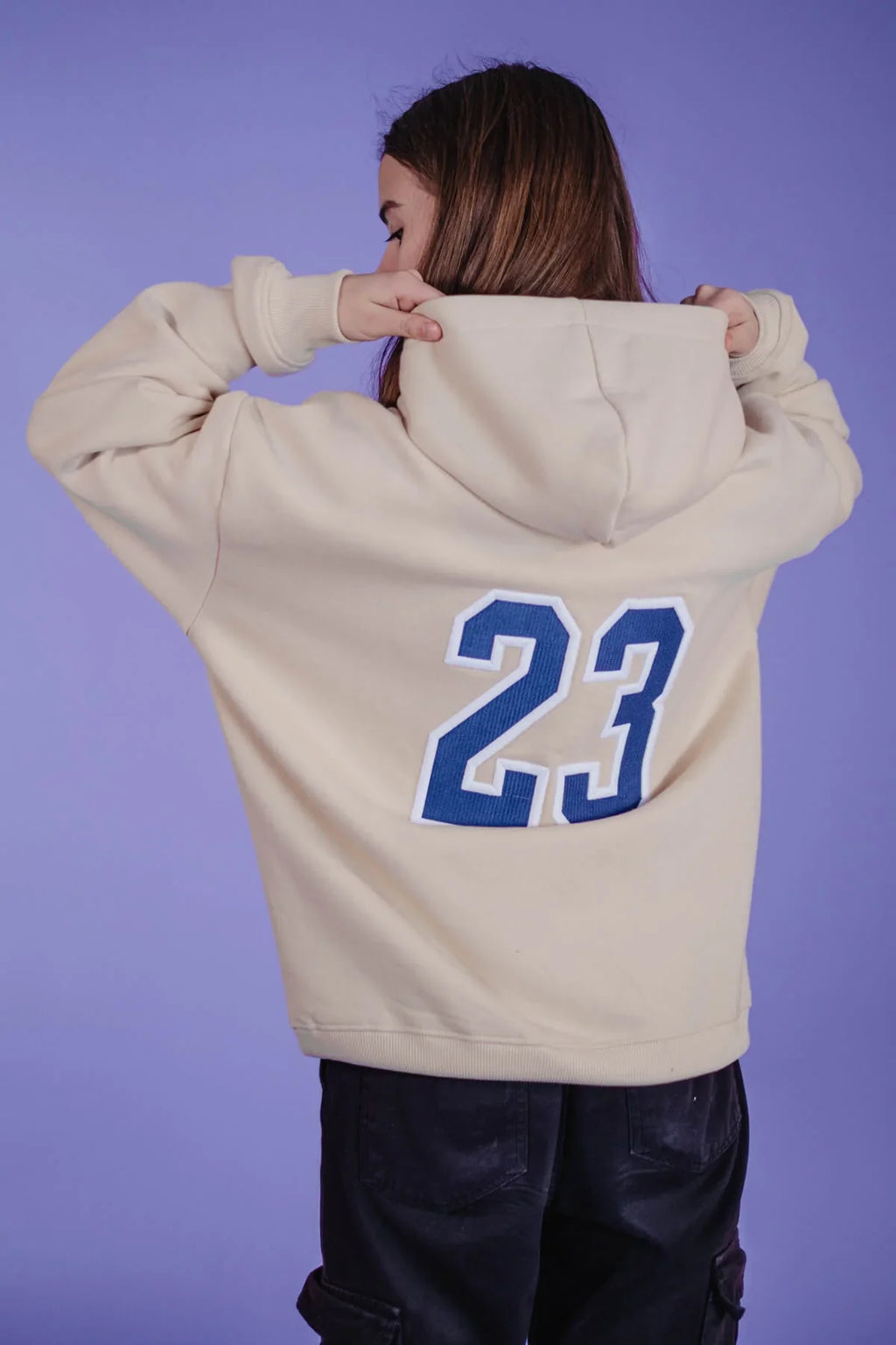 Oversize Hoodie „We made it - Class of 2023“ - Beige