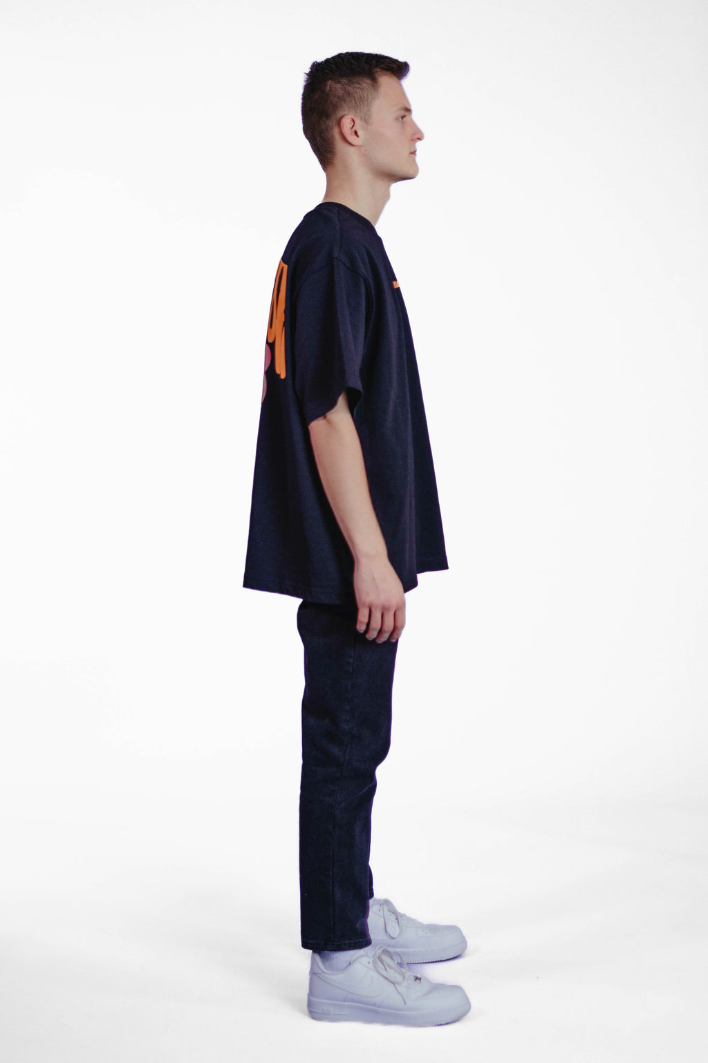 Oversize Tee „We made it“ - Schwarz
