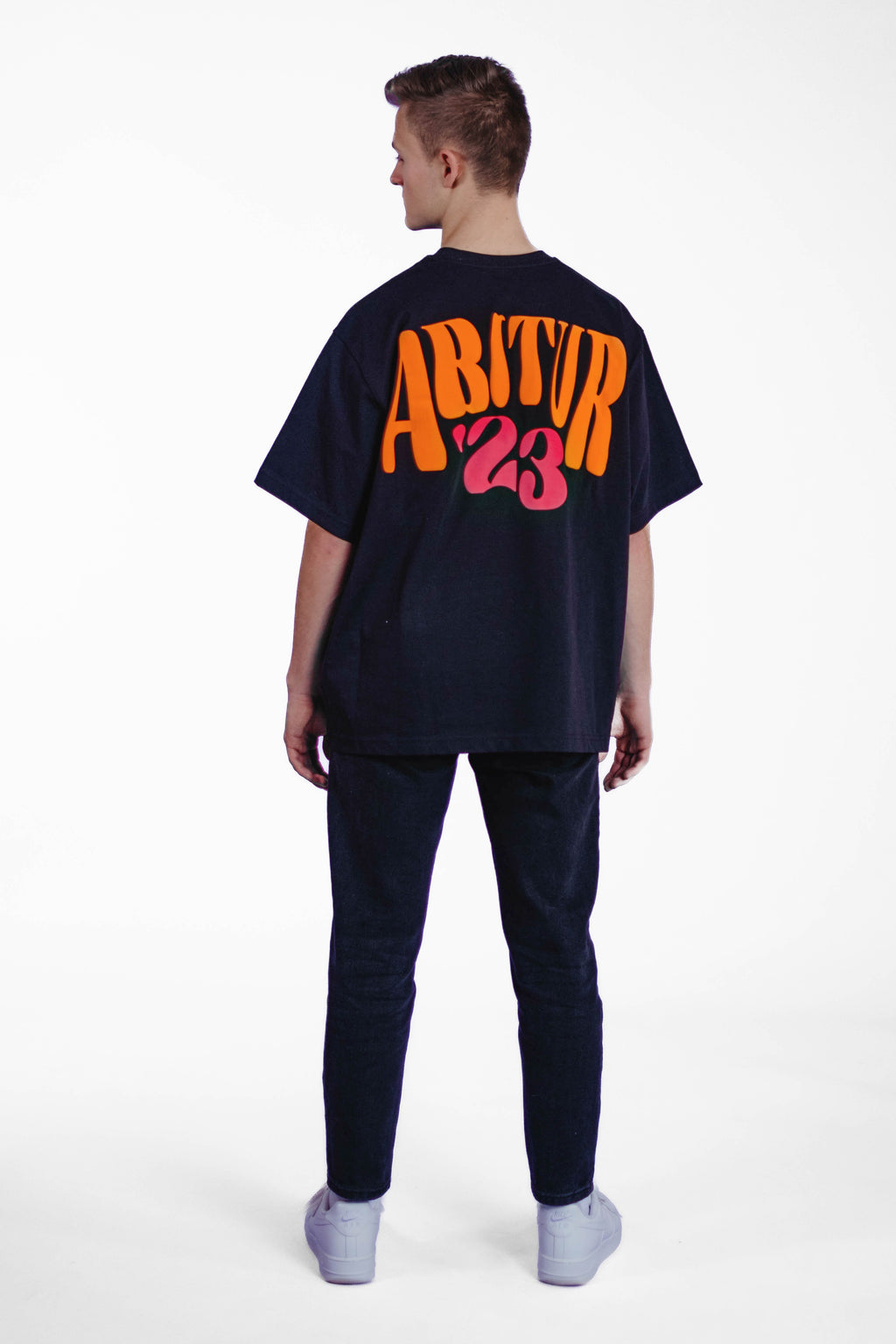 Oversize Tee „We made it“ - Schwarz