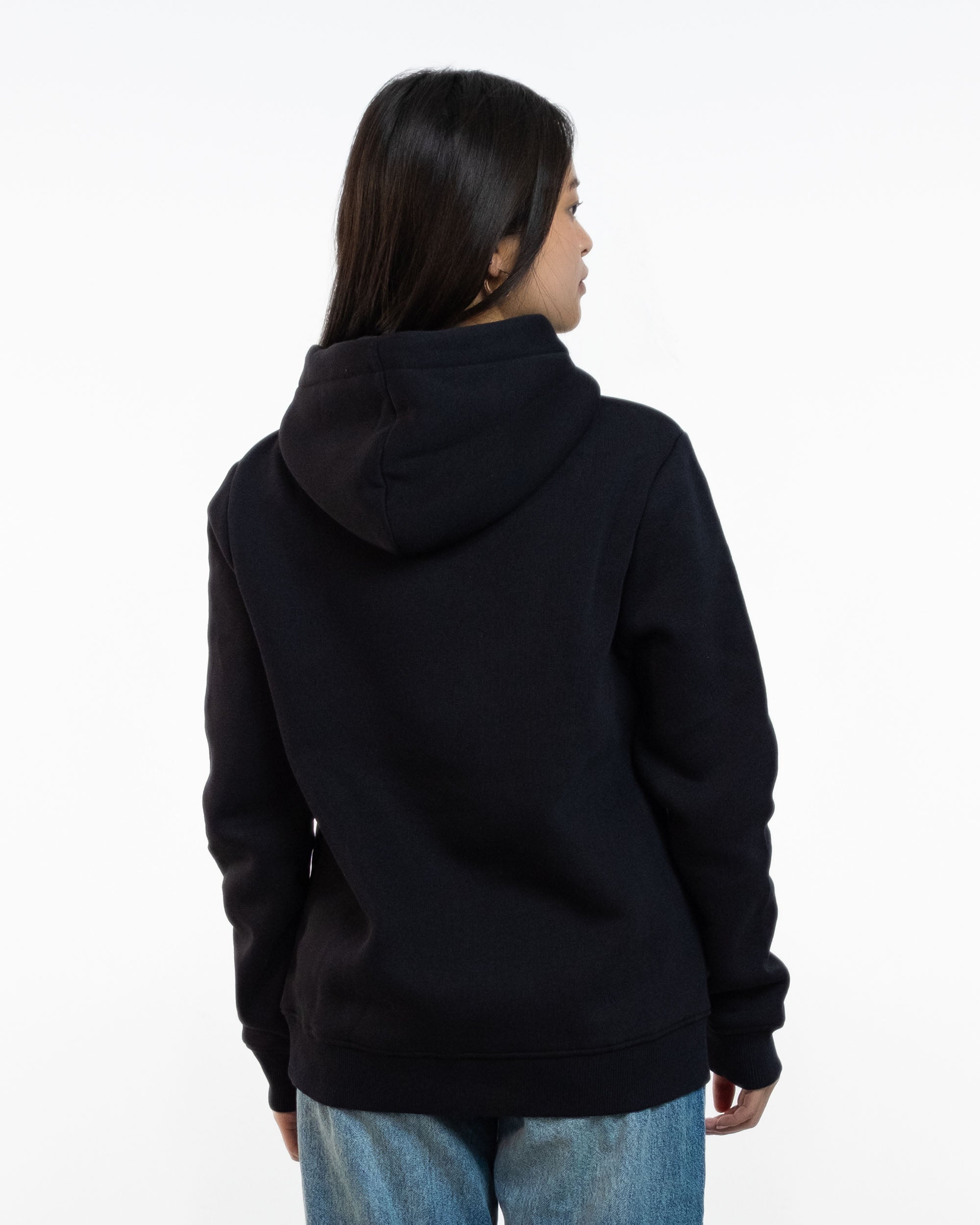 Taillierter Hoodie Elfie black
