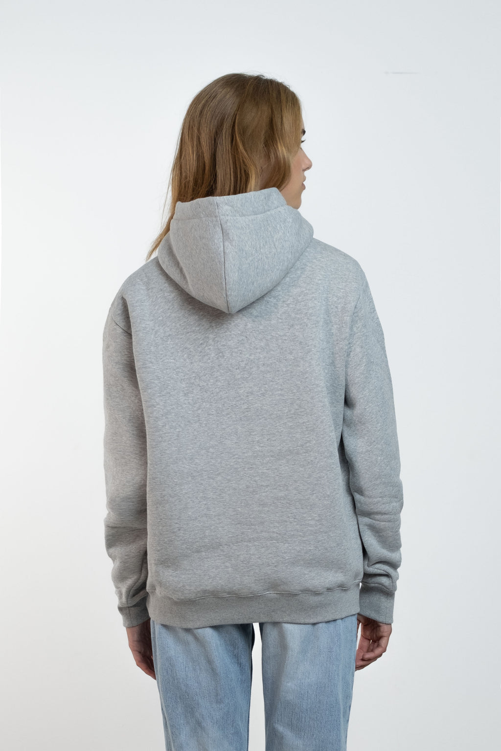 Taillierter Hoodie Elfie melange grey