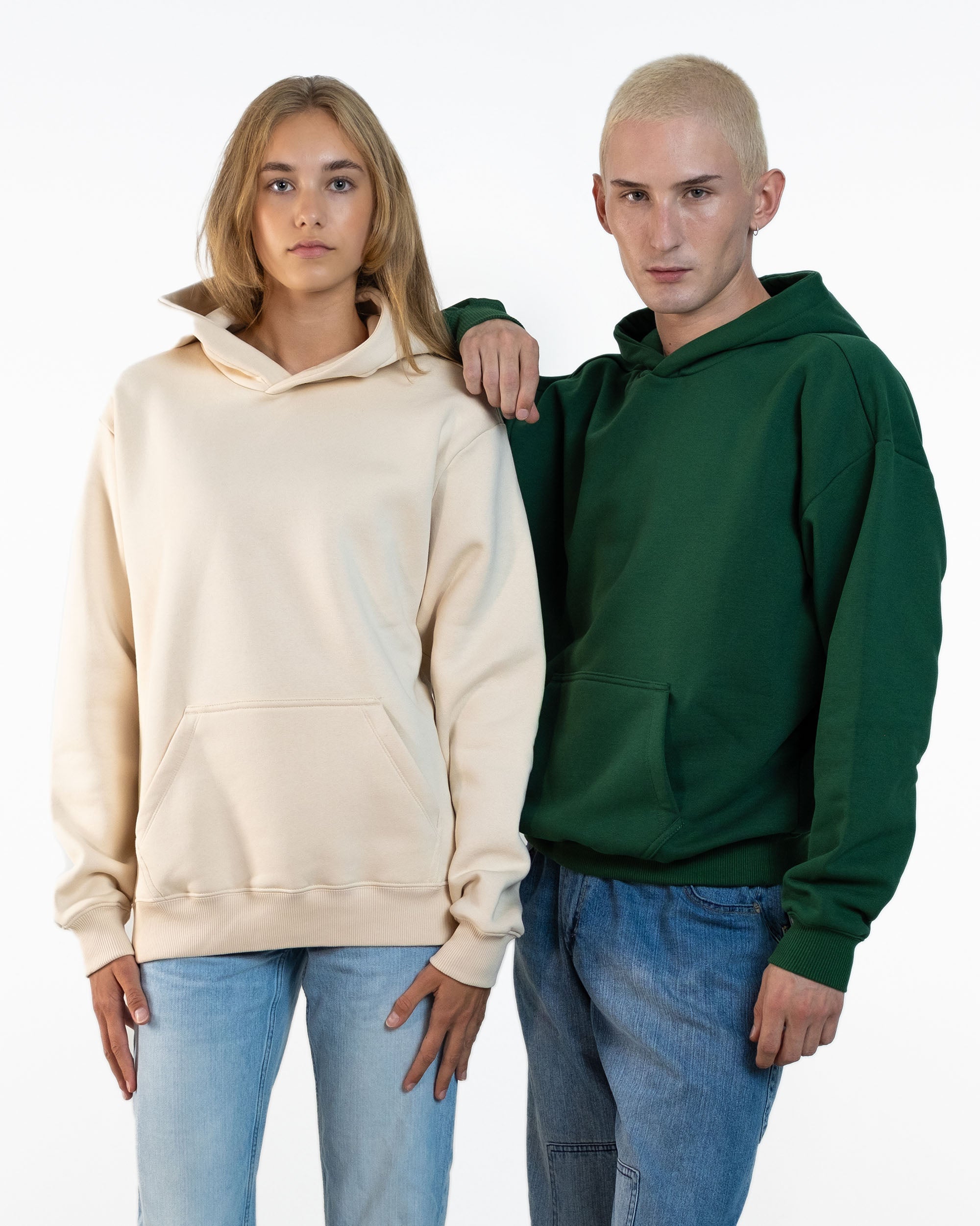 Oversized Hoodie Mike beige