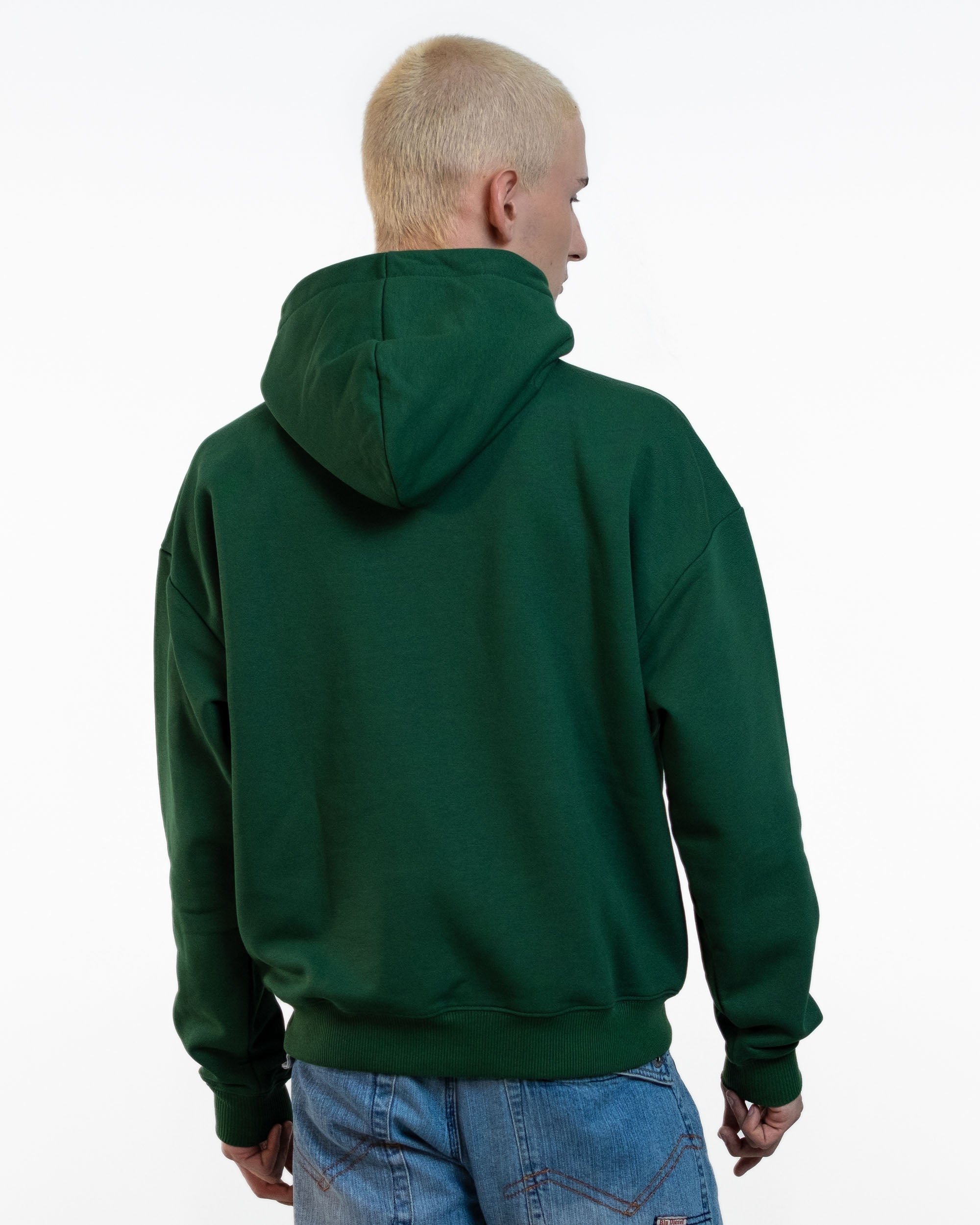 Oversized Hoodie Mike dark green