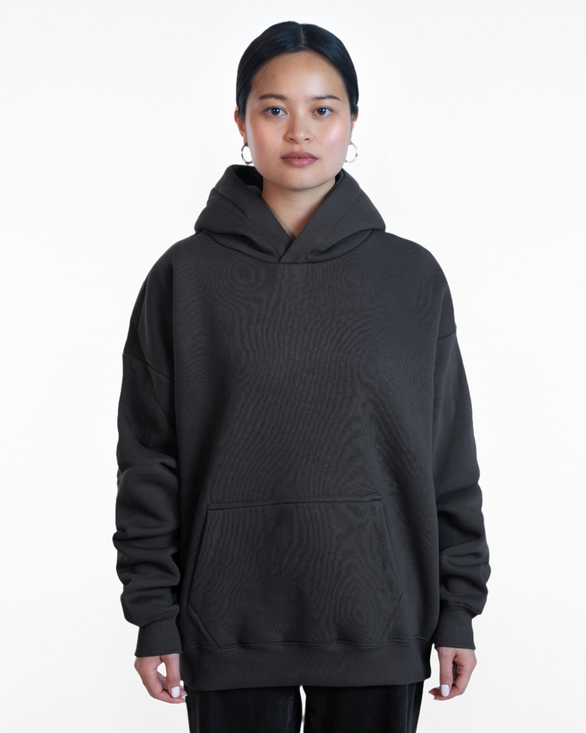 Oversized Hoodie Mike dark grey